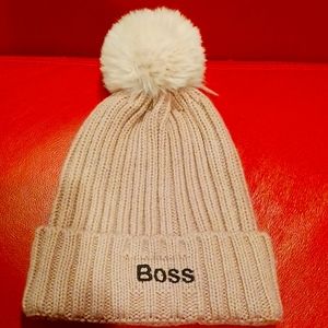 Boss Brand knitted pom pom hat